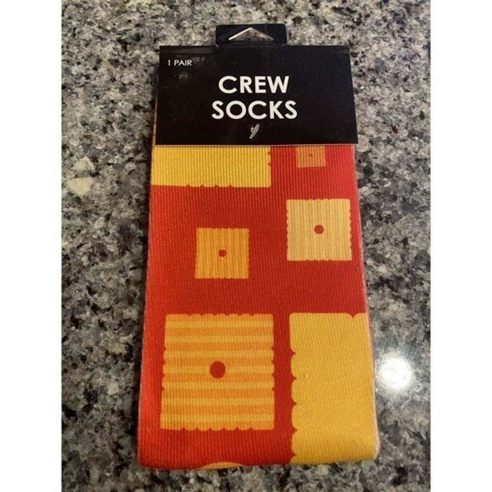 Cheez-It Crew Socks Unisex Cheese Crackers‎ Gag Gift